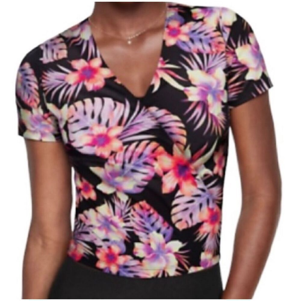 Victoria’s Secret neon tropical wrap XS coconutgirl crop top